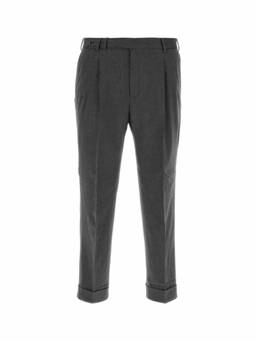 Pt Torino - Dark Grey Pleated Trouser