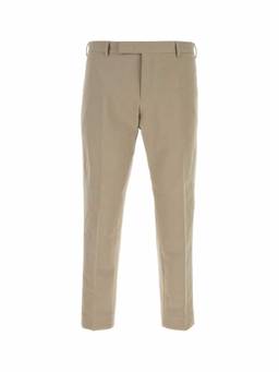 Pt Torino - Beige Flat Front Trouser