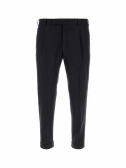Pt Torino - Midnight Blue Pleated Trouser