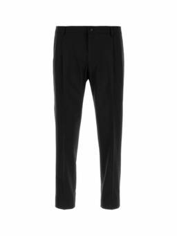 Dolce&Gabbana - Black Flat Front Trouser