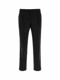 Pt Torino - Black Tailored Pleated Trouser