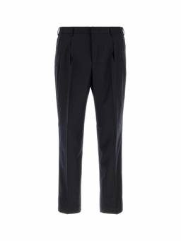 Pt Torino - Dark Navy Pleated Trouser