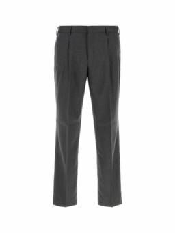 Pt Torino - Dark Grey Pleated Trouser