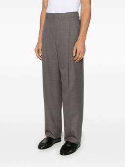 Saint Laurent - Grey High-Waisted Wool Trouser (42)