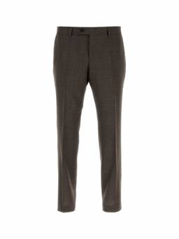 Boss - Brown Slim Fit Formal Trouser (34)