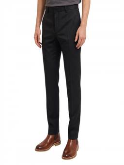 Boss - Black Flat Front Trouser (36)