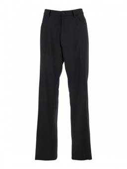 Balenciaga - Black Flat Front Trouser