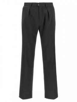 Incotex - Dark Grey Pleated Trouser