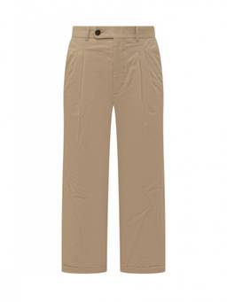 Drole De Monsieur - Beige Straight Pleated Trouser (L)
