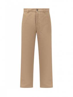 AMI Paris - Beige Straight Flat Front Trouser (XS)