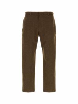 Jil Sander - Brown Flat Front Trouser