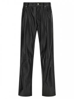MM6 Maison Margiela - Black Relaxed Flat Front Trouser (32)