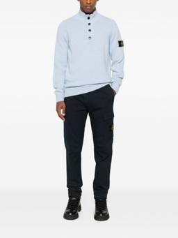 Stone Island - Navy Blue Cotton Trouser (30)