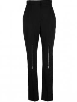 Alexander McQueen - Black Slim Flat Front Trouser