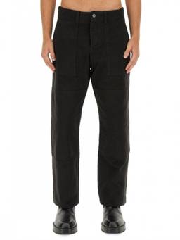 Marcelo Burlon - Black Straight Logo Trouser