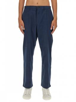 Ps By Paul Smith - Blue Flat Front Trouser