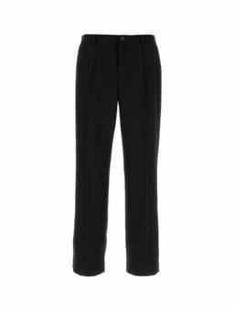 Balenciaga - Black Flat Front Trouser