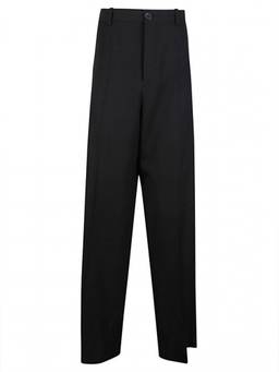 Balenciaga - Black Flat Front Trouser (S)