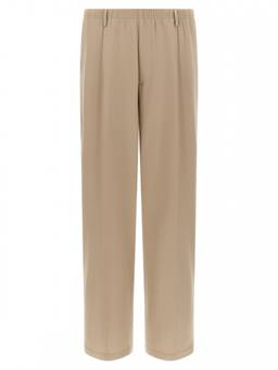 Cellar Door - Beige Relaxed Pleated Trouser