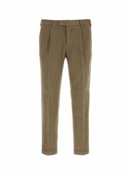 Pt Torino - Olive Tapered Pleated Trouser