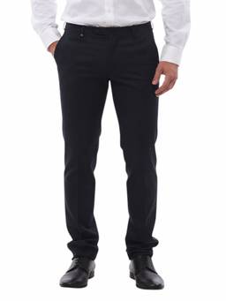 Corneliani - Dark Navy Flat Front Trouser (26)