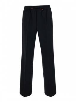 Drole De Monsieur - Black Relaxed Drawstring Trouser