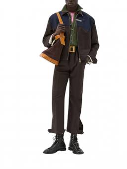 Versace - Brown Flat Front Trouser