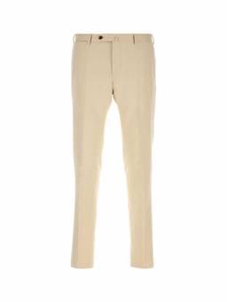 Pt Torino - Beige Flat Front Trouser