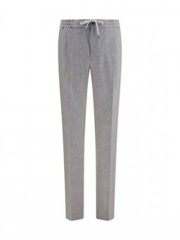 Pt Torino - Grey Straight Drawstring Trouser