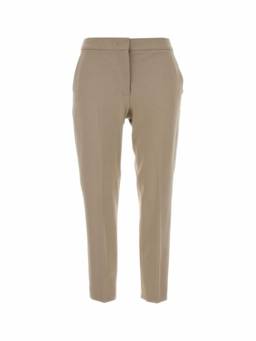 Max Mara - Beige Slim Flat Front Trouser