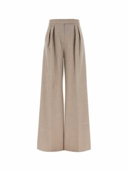 Max Mara - Beige Tailored Pleated Trouser
