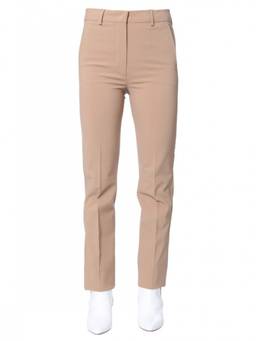 Max Mara - Beige Slim Flat Front Trouser
