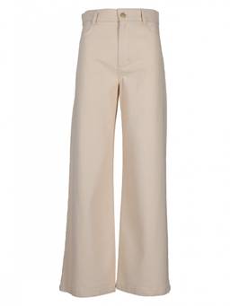 Max Mara - Beige Straight Flat Front Trouser