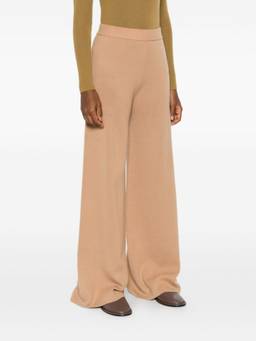 Max Mara - Beige Flared Flat Front Trouser