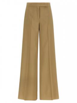 Max Mara - Beige Straight Flat Front Trouser (28)