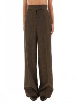 Max Mara - Dark Brown Loose Trouser (28)