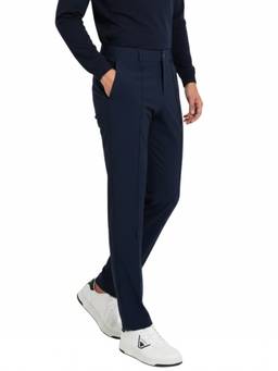 Boss - Blue Slim Pleated Trouser