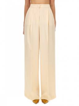 Max Mara - Beige Regular Pleated Trouser (28)
