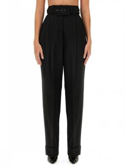 Max Mara - Black Tapered Pleated Trouser