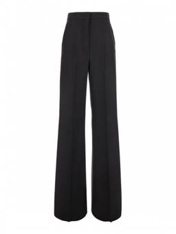 Max Mara - Black Regular Flat Front Trouser