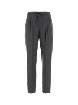 Max Mara - Grey Tapered Drawstring Trouser (24)