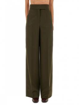 Max Mara - Green Tailored Flat Front Trouser (26)