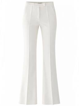 Max Mara - White Flared Flat Front Trouser (24)