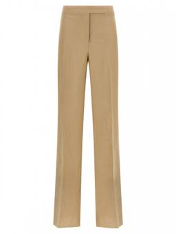 Max Mara - Beige Regular Flat Front Trouser (28)