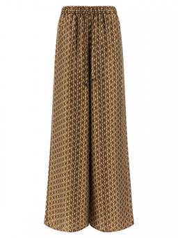 Max Mara - Brown Flared Drawstring Palazzo (28)