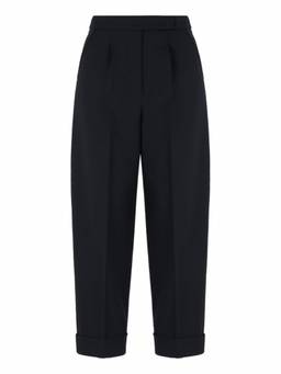 Max Mara - Black Tailored Flat Front Trouser (26)
