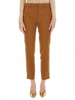 Max Mara - Brown Tailored Flat Front Trouser (24)