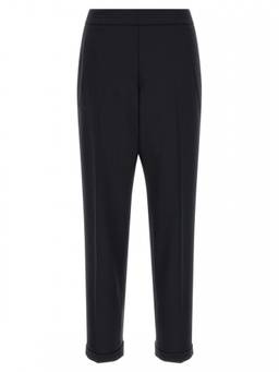 Alberto Biani - Black Tailored Flat Front Trouser