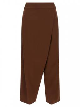 Alberto Biani - Brown Relaxed Flat Front Trouser (24)
