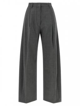 THE LATEST - Grey Loose Pleated Trouser